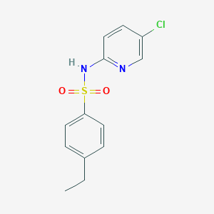 molecular formula C13H13ClN2O2S B231933 N-(5-chloropyridin-2-yl)-4-ethylbenzenesulfonamide 