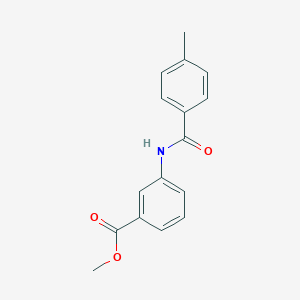 molecular formula C16H15NO3 B231945 Methyl 3-[(4-methylbenzoyl)amino]benzoate 
