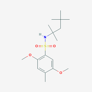 2,5-dimethoxy-4-methyl-N-(1,1,3,3-tetramethylbutyl)benzenesulfonamide