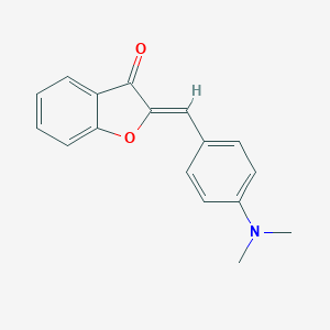 molecular formula C17H15NO2 B231976 (2Z)-2-[(4-dimethylaminophenyl)methylene]benzofuran-3-one 