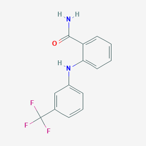 molecular formula C14H11F3N2O B231983 2-[3-(Trifluoromethyl)anilino]benzamide CAS No. 13481-61-3