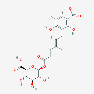 molecular formula C₂₃H₂₈O₁₂ B023199 霉酚酸酰葡萄糖醛酸酯 CAS No. 99043-04-6