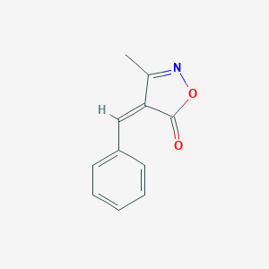 molecular formula C11H9NO2 B231999 2-Isoxazolin-5-one, 4-benzylidene-3-methyl- CAS No. 16430-09-4