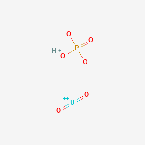 Uranate(1-), dioxo(phosphato(3-)-kappaO,kappaO')-, hydrogen, (T-4)-