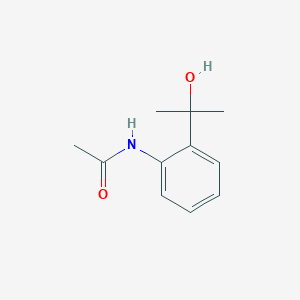 molecular formula C11H15NO2 B232010 2-(2-Acetylamino-phenyl)-propan-2-ol 