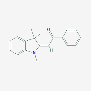 molecular formula C19H19NO B232012 1-phenyl-2-(1,3,3-trimethyl-1,3-dihydro-2H-indol-2-ylidene)ethanone 