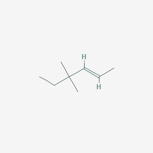 molecular formula C8H13NO2 B232013 trans-4,4-Dimethyl-2-hexene CAS No. 19550-83-5