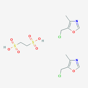 molecular formula C12H18Cl2N2O8S2 B232015 5-Chloromethyl-4-methyloxazole compd. with 1,2-ethanedisulfonic acid (2:1) CAS No. 18067-31-7