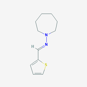 molecular formula C11H16N2S B232017 Hexahydro-1-(2-thenylideneamino)azepine CAS No. 16987-36-3