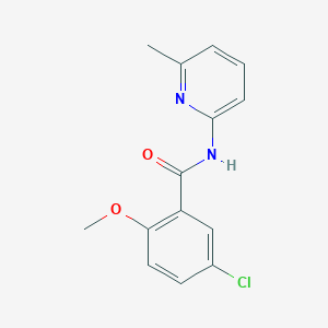 5-chloro-2-methoxy-N-(6-methylpyridin-2-yl)benzamide