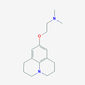 molecular formula C16H24N2O B232032 N,N-dimethyl-2-(2,3,6,7-tetrahydro-1H,5H-pyrido[3,2,1-ij]quinolin-9-yloxy)ethanamine 