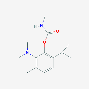 Carbamic acid, methyl-, 6-(dimethylamino)thymyl ester