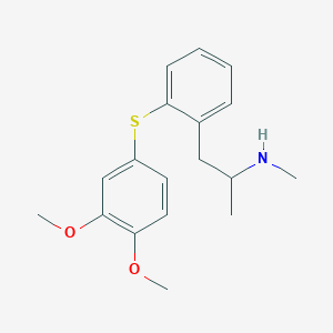 N-(2-{2-[(3,4-dimethoxyphenyl)sulfanyl]phenyl}-1-methylethyl)-N-methylamine