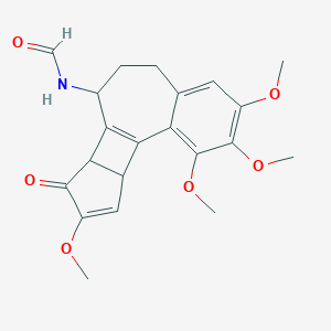 molecular formula C15H21O6Tl B232044 N-[(7S)-5,6,7,7balpha,8,10aalpha-Hexahydro-1,2,3,9-tetramethoxy-8-oxobenzo[a]cyclopenta[3,4]cyclobuta[1,2-c] CAS No. 18172-22-0