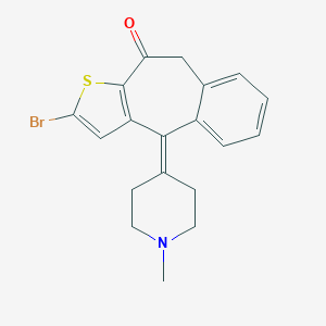 molecular formula C19H18BrNOS B232055 2-bromo-4-(1-methylpiperidin-4-ylidene)-4,9-dihydro-10H-benzo[4,5]cyclohepta[1,2-b]thiophen-10-one 