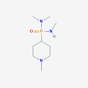 molecular formula C8H21ClN2S2 B232057 Phosphonic diamide, P-4-piperidyl-N,N,N',N'-tetramethyl- CAS No. 18722-71-9