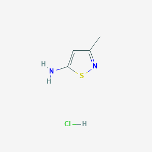 molecular formula C4H7ClN2S B023207 3-Methylisothiazol-5-amine hydrochloride CAS No. 52547-00-9