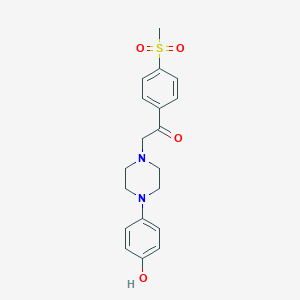2-[4-(4-Hydroxyphenyl)-1-piperazinyl]-1-[4-(methylsulfonyl)phenyl]ethanone
