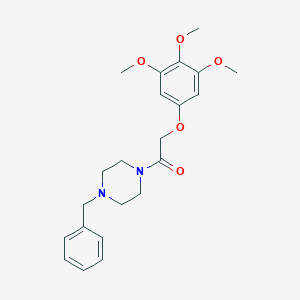 1-(4-Benzylpiperazin-1-yl)-2-(3,4,5-trimethoxyphenoxy)ethanone