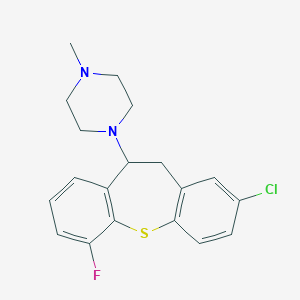 1-(2-Chloro-6-fluoro-10,11-dihydrodibenzo[b,f]thiepin-10-yl)-4-methylpiperazine