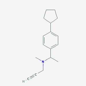 N-[1-(4-cyclopentylphenyl)ethyl]-N-methyl-2-propyn-1-amine