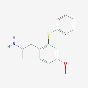 2-[4-Methoxy-2-(phenylsulfanyl)phenyl]-1-methylethylamine