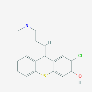 molecular formula C18H18ClNOS B232133 2-chloro-9-[3-(dimethylamino)propylidene]-9H-thioxanthen-3-ol 