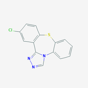 molecular formula C14H8ClN3S B232137 12-Chlorodibenzo[b,f][1,2,4]triazolo[4,3-d][1,4]thiazepine 