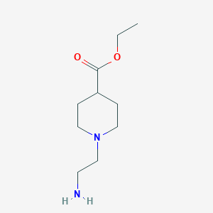 molecular formula C10H20N2O2 B232145 Ethyl 1-(2-aminoethyl)piperidine-4-carboxylate 