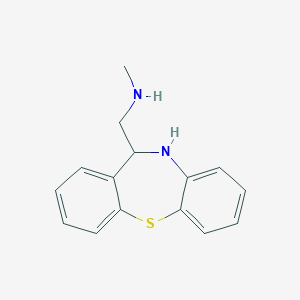 molecular formula C15H16N2S B232151 1-(5,6-dihydrobenzo[b][1,4]benzothiazepin-6-yl)-N-methylmethanamine 