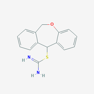 molecular formula C15H14N2OS B232155 6,11-Dihydrodibenzo[b,e]oxepin-11-yl imidothiocarbamate 