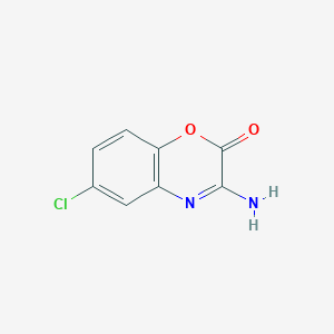 molecular formula C8H5ClN2O2 B232168 3-amino-6-chloro-2H-1,4-benzoxazin-2-one 