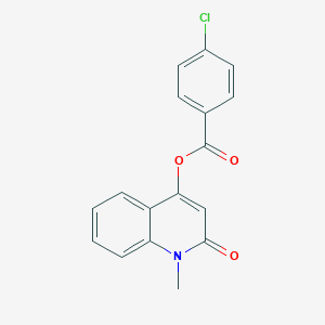 1-Methyl-2-oxo-1,2-dihydro-4-quinolinyl 4-chlorobenzoate