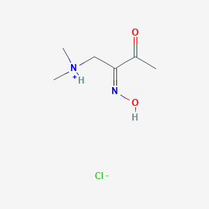 molecular formula C6H13ClN2O2 B232193 3-Butanone, 1-dimethylamino-2-hydroxyimino-, hydrochloride CAS No. 17224-46-3