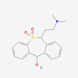 molecular formula C18H21NO3S B232195 6-[2-(Dimethylamino)ethyl]-6,11-dihydrodibenzo[b,e]thiepin-11-ol 5,5-dioxide 