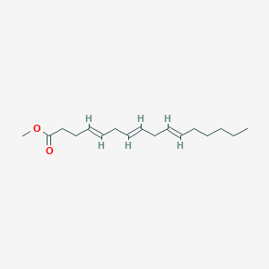 molecular formula C11H12N2O4 B232201 Methyl 4,7,10-hexadecatrienoate CAS No. 17364-31-7