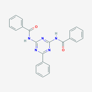 molecular formula C23H17N5O2 B232203 2,4-Bis(benzoylamino)-6-phenyl-1,3,5-triazine 