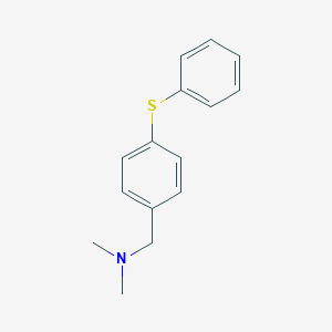 molecular formula C15H17NS B232231 N,N-dimethyl[4-(phenylsulfanyl)phenyl]methanamine 