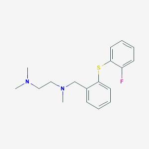 molecular formula C18H23FN2S B232233 N~1~-{2-[(2-fluorophenyl)sulfanyl]benzyl}-N~1~,N~2~,N~2~-trimethyl-1,2-ethanediamine 