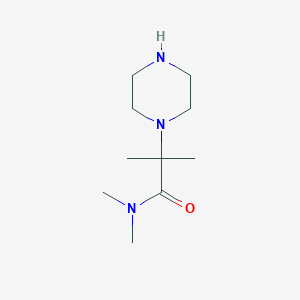 N,N-dimethyl-2-piperazin-1-yl-isobutyramide