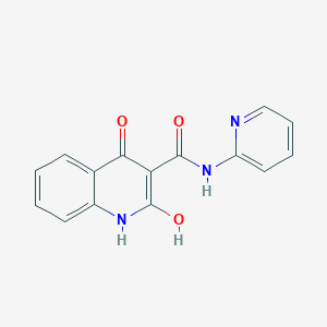 molecular formula C15H11N3O3 B232254 2-hydroxy-4-oxo-N-pyridin-2-yl-1H-quinoline-3-carboxamide 