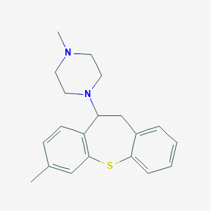 molecular formula C20H24N2S B232261 1-Methyl-4-(7-methyl-10,11-dihydrodibenzo[b,f]thiepin-10-yl)piperazine 