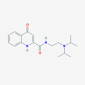 N-[2-(diisopropylamino)ethyl]-4-hydroxy-2-quinolinecarboxamide
