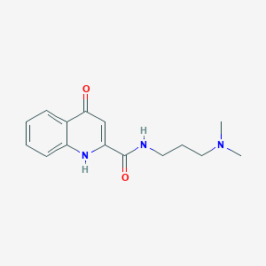 N-[3-(dimethylamino)propyl]-4-hydroxy-2-quinolinecarboxamide