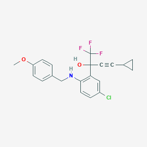 B023227 rac 5-Chloro-alpha-(cyclopropylethynyl)-2-[[(4-methoxyphenyl)methyl]amino]-alpha-(trifluoromethyl)benzenemethanol CAS No. 221177-56-6