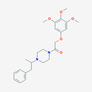 1-(1-Methyl-2-phenylethyl)-4-[(3,4,5-trimethoxyphenoxy)acetyl]piperazine