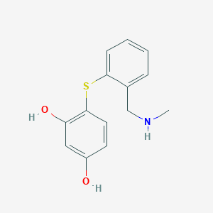 4-({2-[(Methylamino)methyl]phenyl}sulfanyl)-1,3-benzenediol