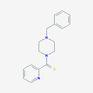 molecular formula C17H19N3S B232294 1-Benzyl-4-(2-pyridinylcarbothioyl)piperazine 