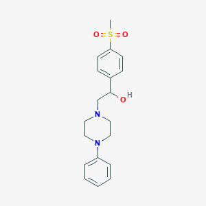 1-(4-Methylsulfonylphenyl)-2-(4-phenylpiperazin-1-yl)ethanol