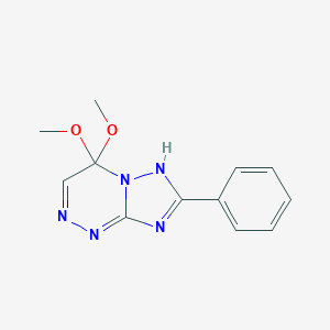 molecular formula C12H13N5O2 B232318 4,4-dimethoxy-7-phenyl-6H-[1,2,4]triazolo[5,1-c][1,2,4]triazine 